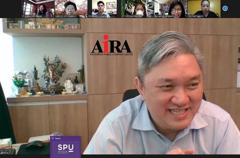 คณะบริหารธุรกิจ SPU จับมือ AIRA ถ่ายทอดความรู้ CEO TALK “เกาะติดสถานการณ์การลงทุนในเศษฐกิจยุค Covid-19” และ มอบทุนการศึกษา 5 แสนบาท