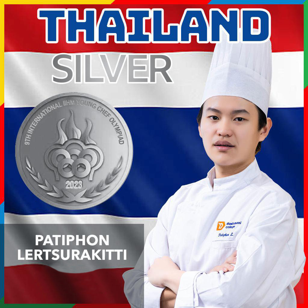 “นักศึกษา DTC เด็กไทยหนึ่งเดียวบนเวทีเชฟโลก” คว้าอันดับ 2 Young Chef Olympiad 2023