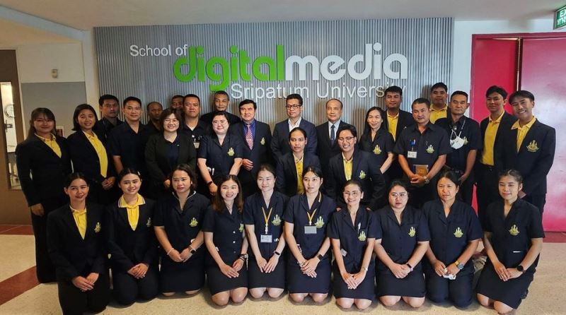 คณะดิจิทัลมีเดีย ม.ศรีปทุม คณะอันดับ 1 ต้อนรับคณะผู้บริหารจากมูลนิธิ DLTV และโรงเรียนวังไกลกังวล