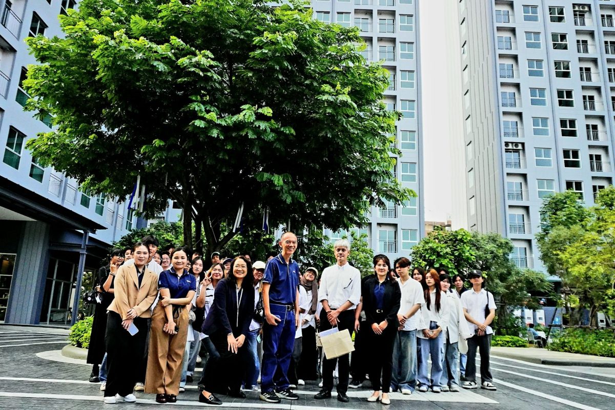 LPN เปิดบ้านต้อนรับนักศึกษาคณะสถาปัตยกรรมศาสตร์ ม.รังสิต เยี่ยมชมโครงการ ลุมพินี วิลล์ จรัญฯ-ไฟฉาย