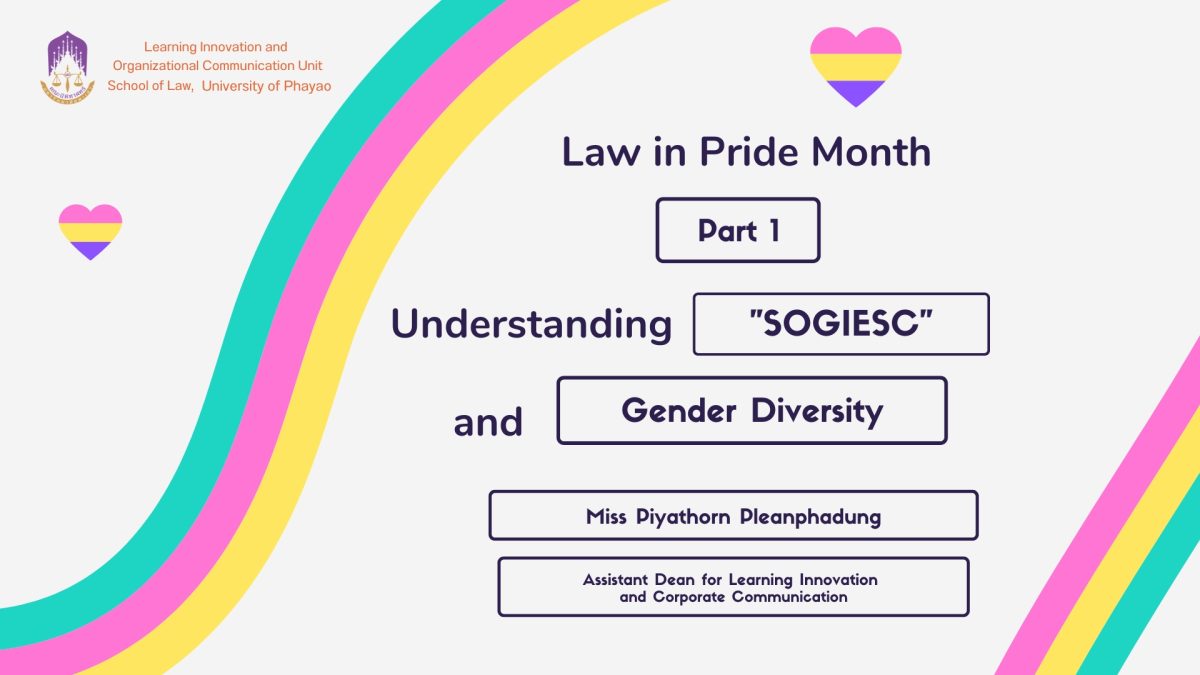 Law in Pride Month Part 1: Understanding SOGIESC and Gender Diversity